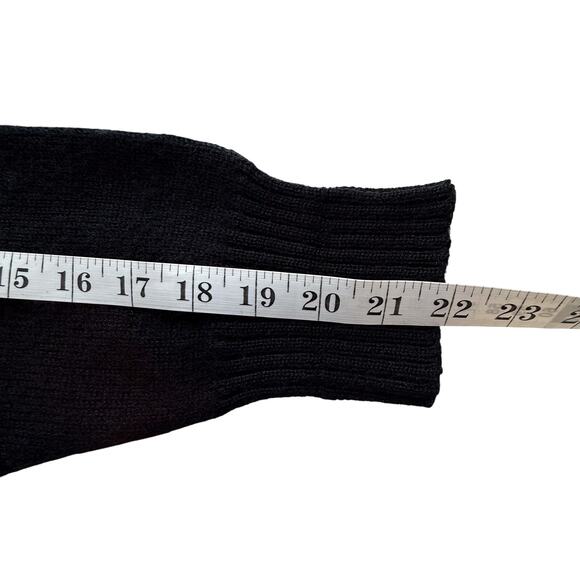 VTG 80s Meister Ski Sweater Womens sz L Black Pink Winter Snow - Picture 5 of 7